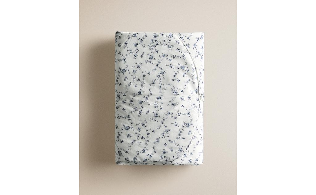 CAMBIADOR BEBÉ FLOR AZUL