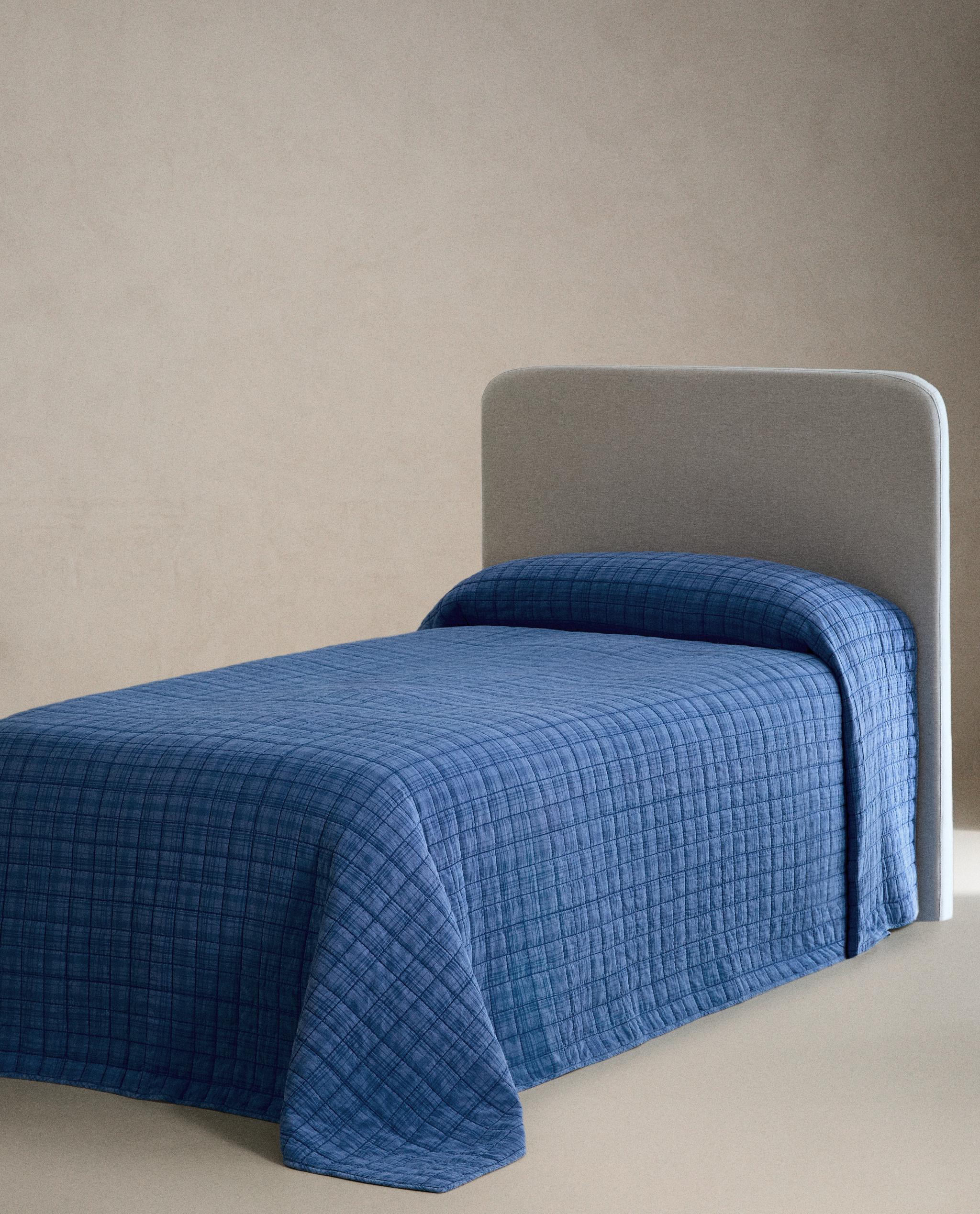 KIDS’ REVERSIBLE CHECK QUILTED BEDSPREAD product thumbnail 3