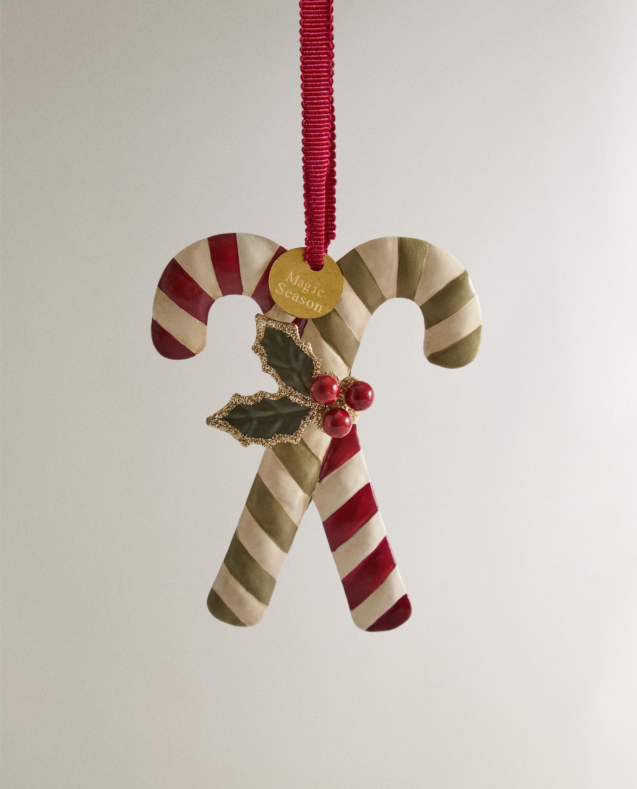 キャンディケーン クリスマスツリーオーナメント | Zara Home