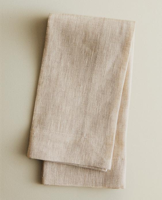 PACK OF DOUBLE-FABRIC LINEN NAPKINS (PACK OF 2) PACK OF DOUBLE-FABRIC LINEN NAPKINS (PACK OF 2)