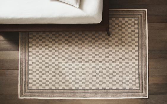 BLOCK PRINT COTTON RUG