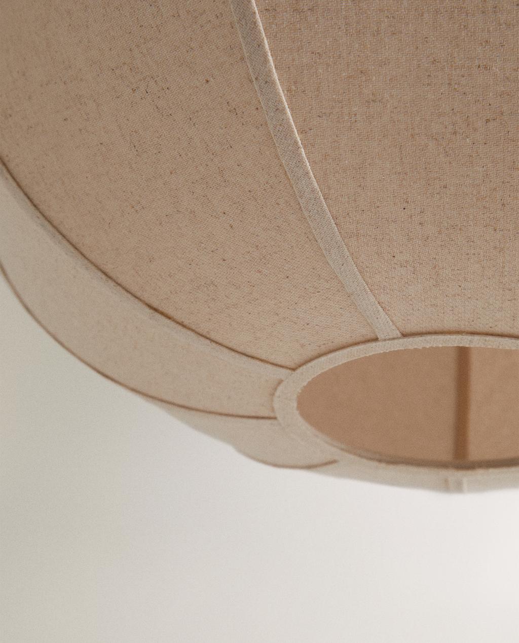 LARGE LINEN CEILING LAMP