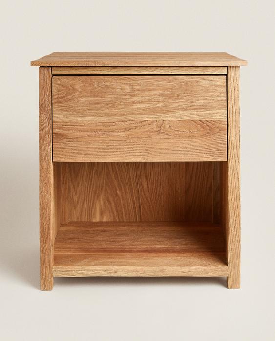 Oak Nightstand with Drawer | Zara Home Canada