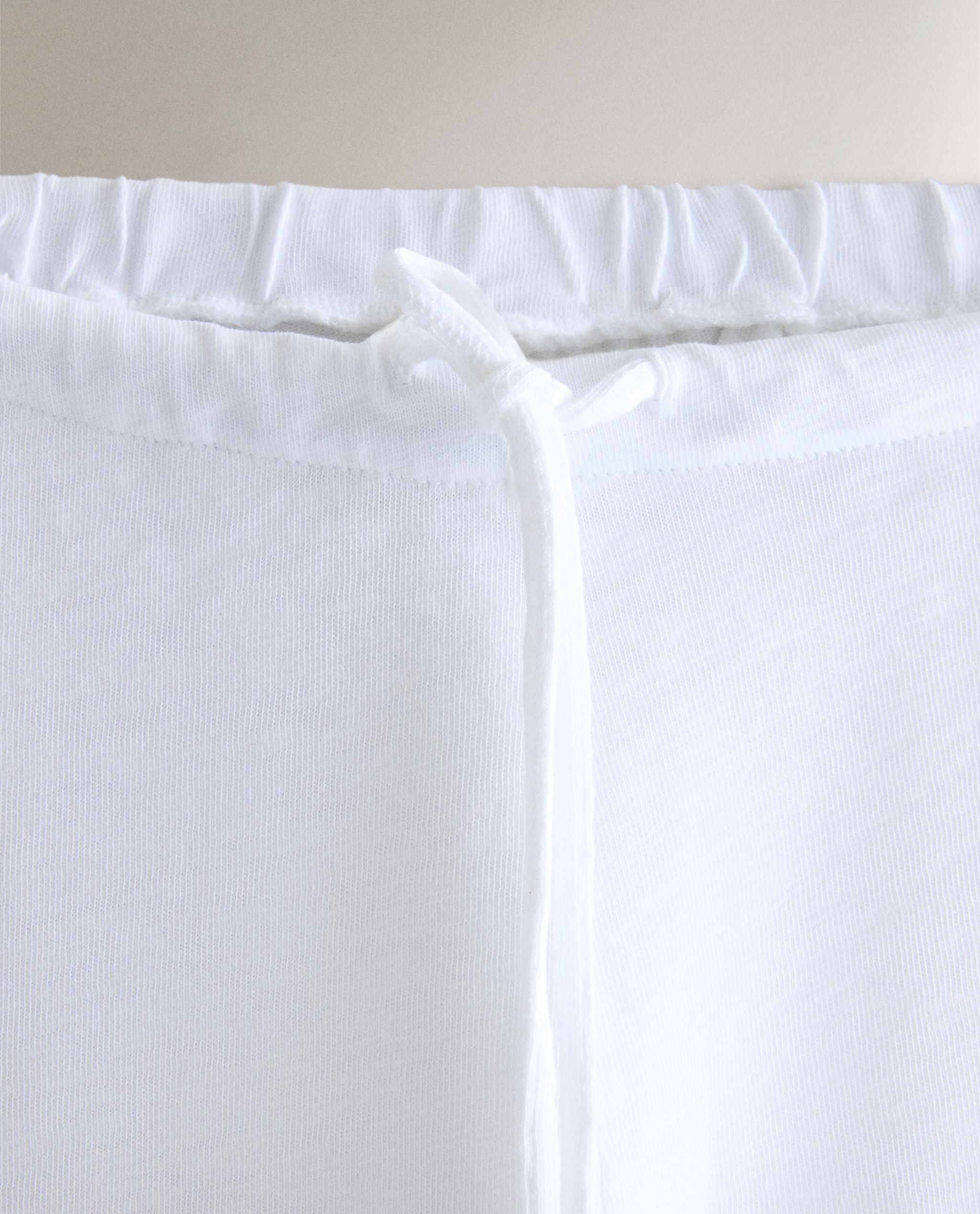 COTTON WIDE-LEG TROUSERS product thumbnail 5