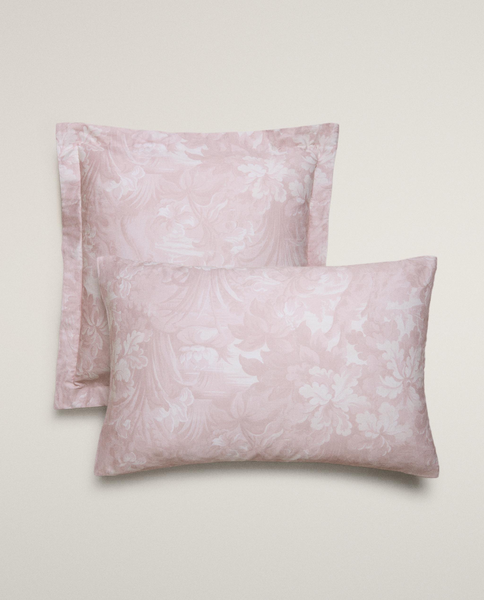 PILLOWCASE WITH FLORAL AND BRANCH PRINT product thumbnail 7