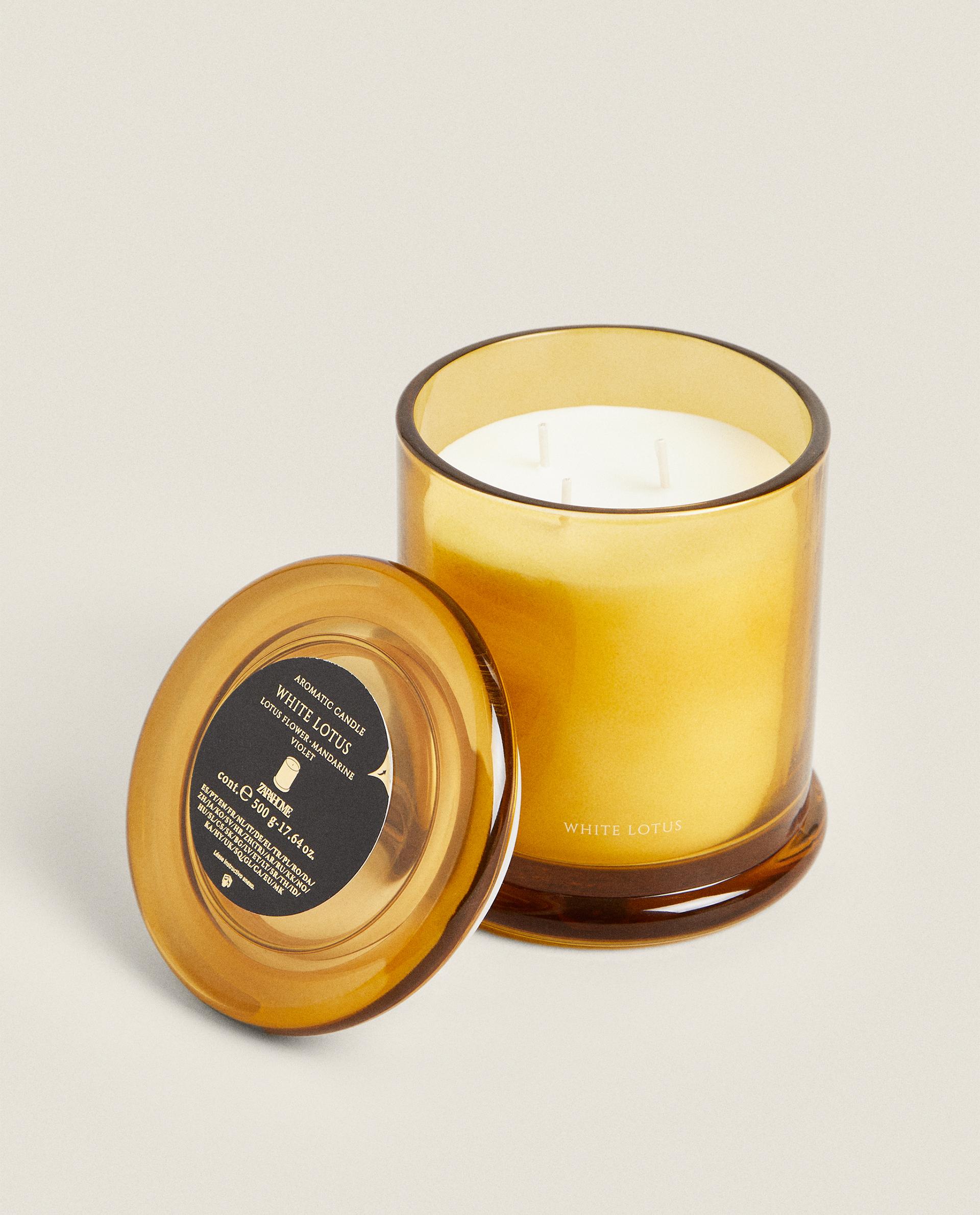 (500 G) WHITE LOTUS SCENTED CANDLE product thumbnail 6