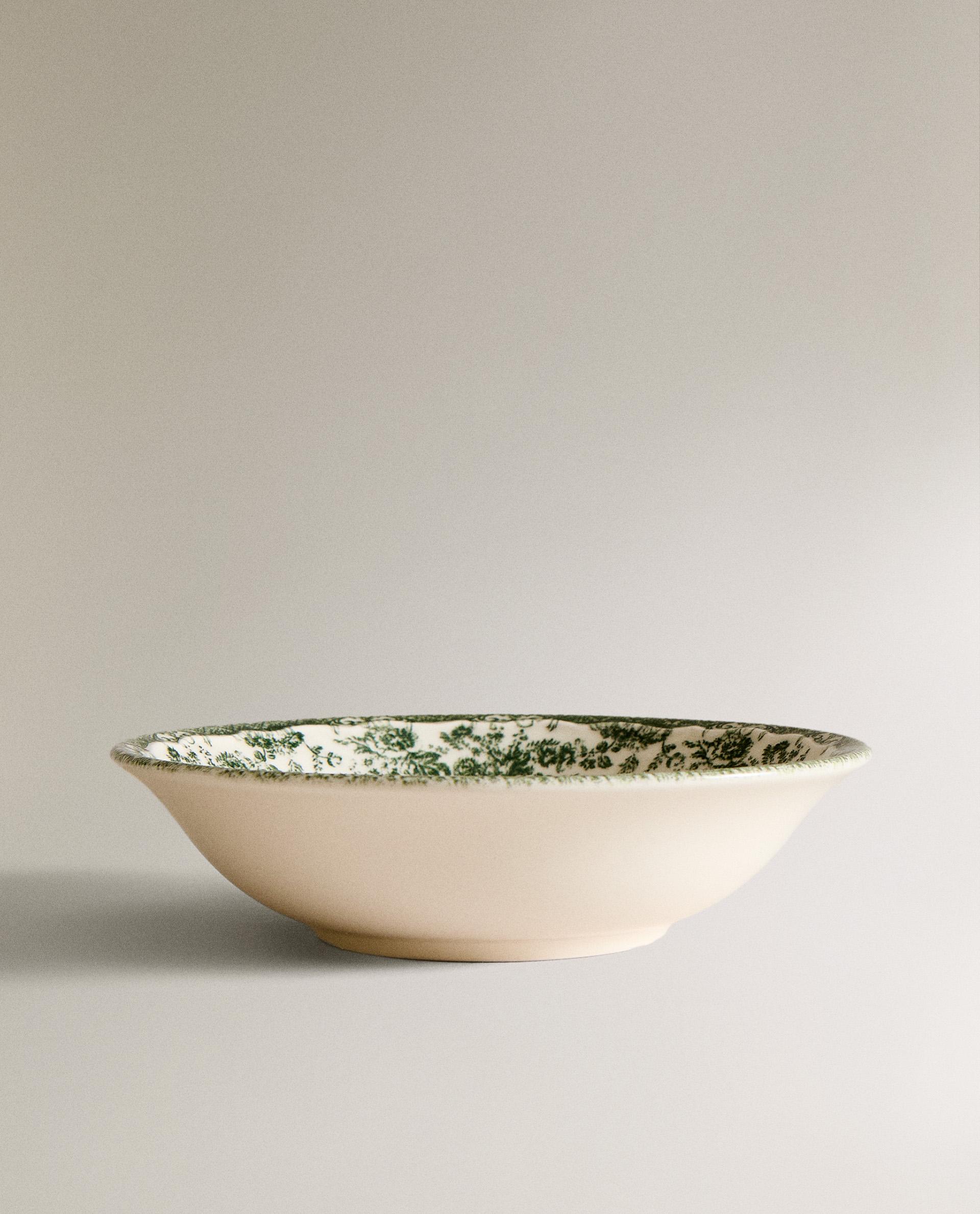 FLORAL EARTHENWARE BOWL - KITCHEN - SALE | Zara Home United States of America | Zara Home United States of America
