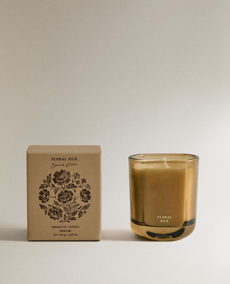 (220 G) VELA AROMÁTICA FLORAL SILK