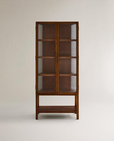 ASH WOOD SIDEBOARD WITH GLASS DOORS