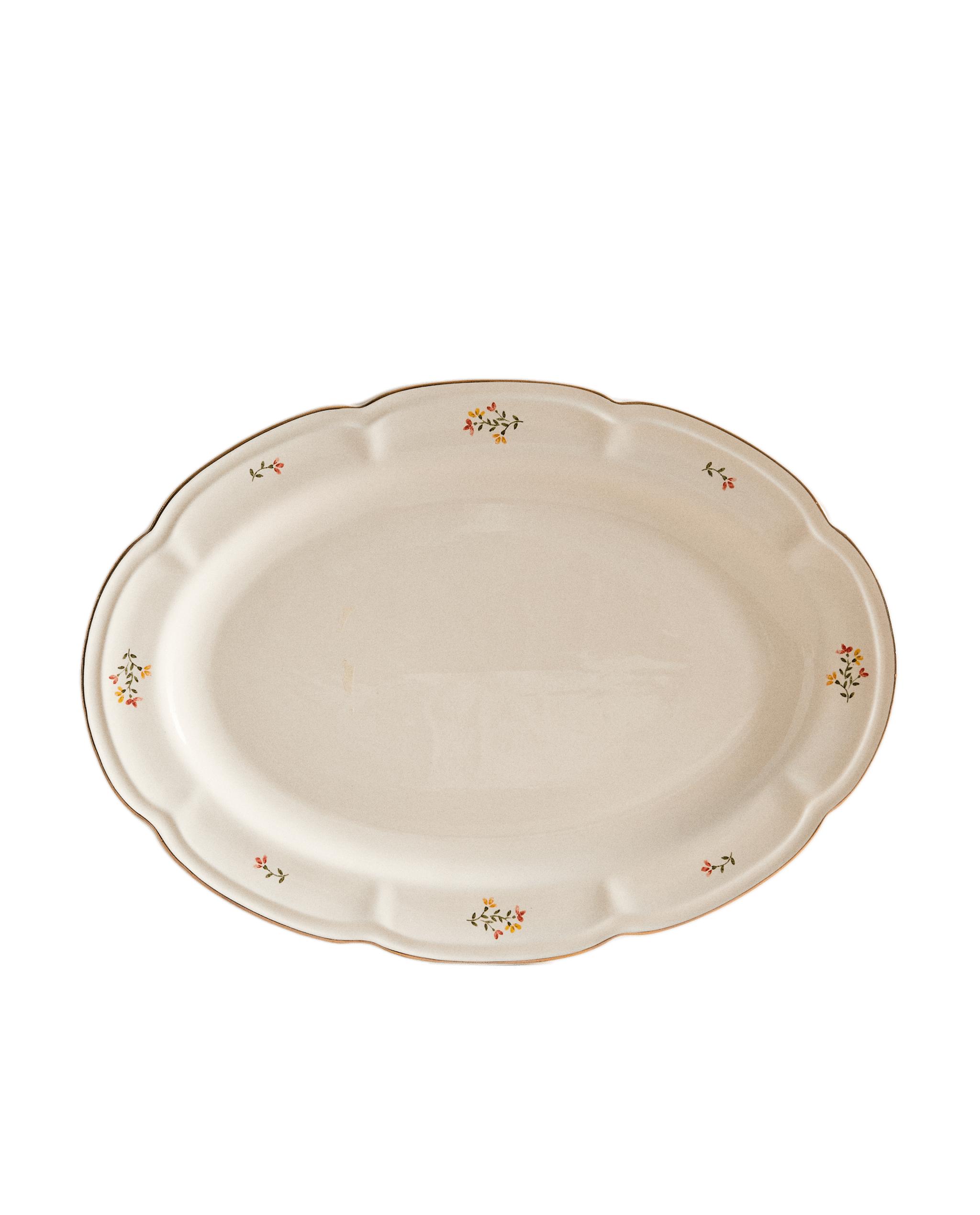 FLORAL PORCELAIN SERVING DISH product thumbnail 3