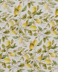 RESIN-COATED COTTON TABLECLOTH WITH LEMON PRINT