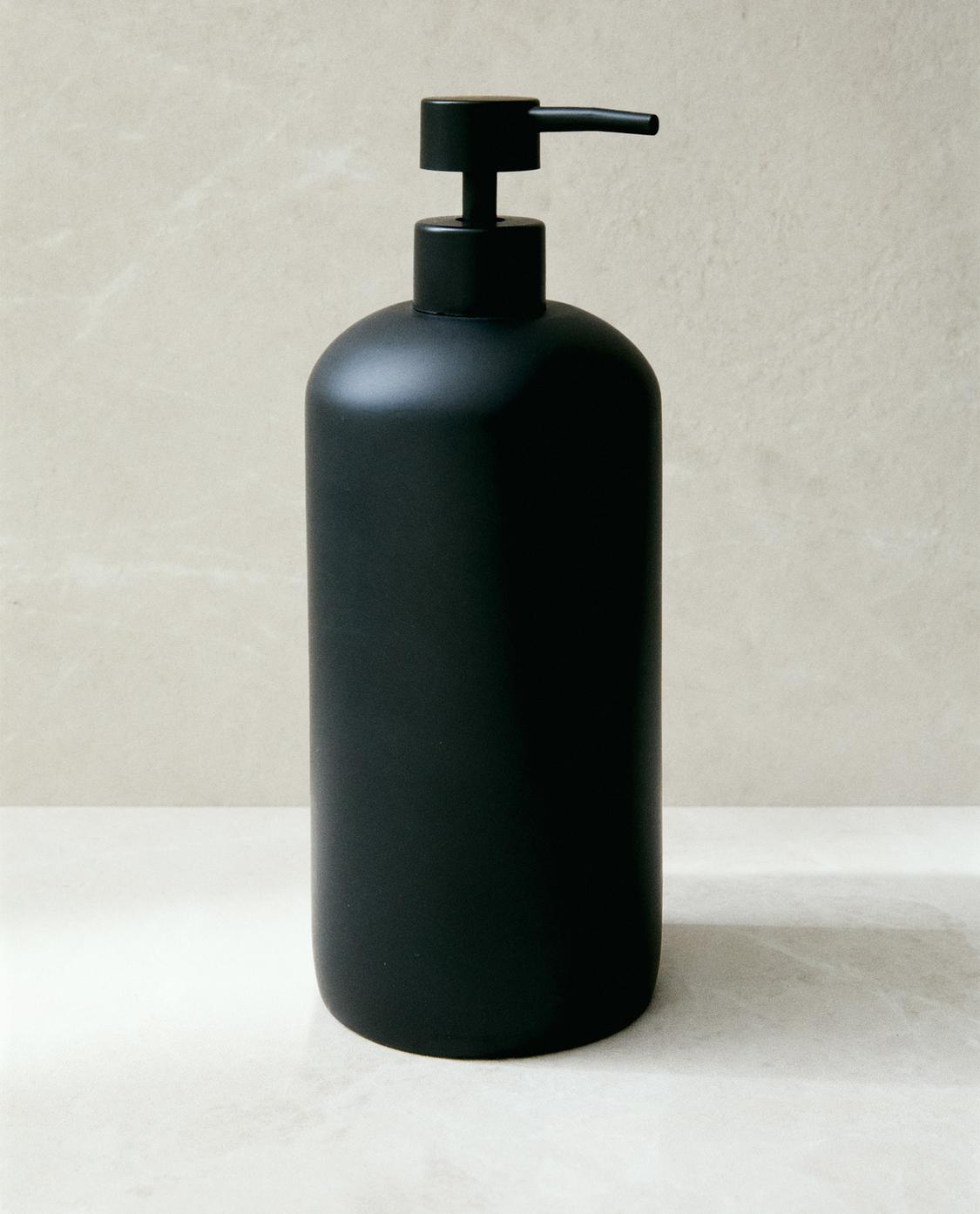 Dosatore Sapone Ceramica WENKO Cordoba - Nero E Blu, 8.5x8.5x13cm, 500ml - Foto 3