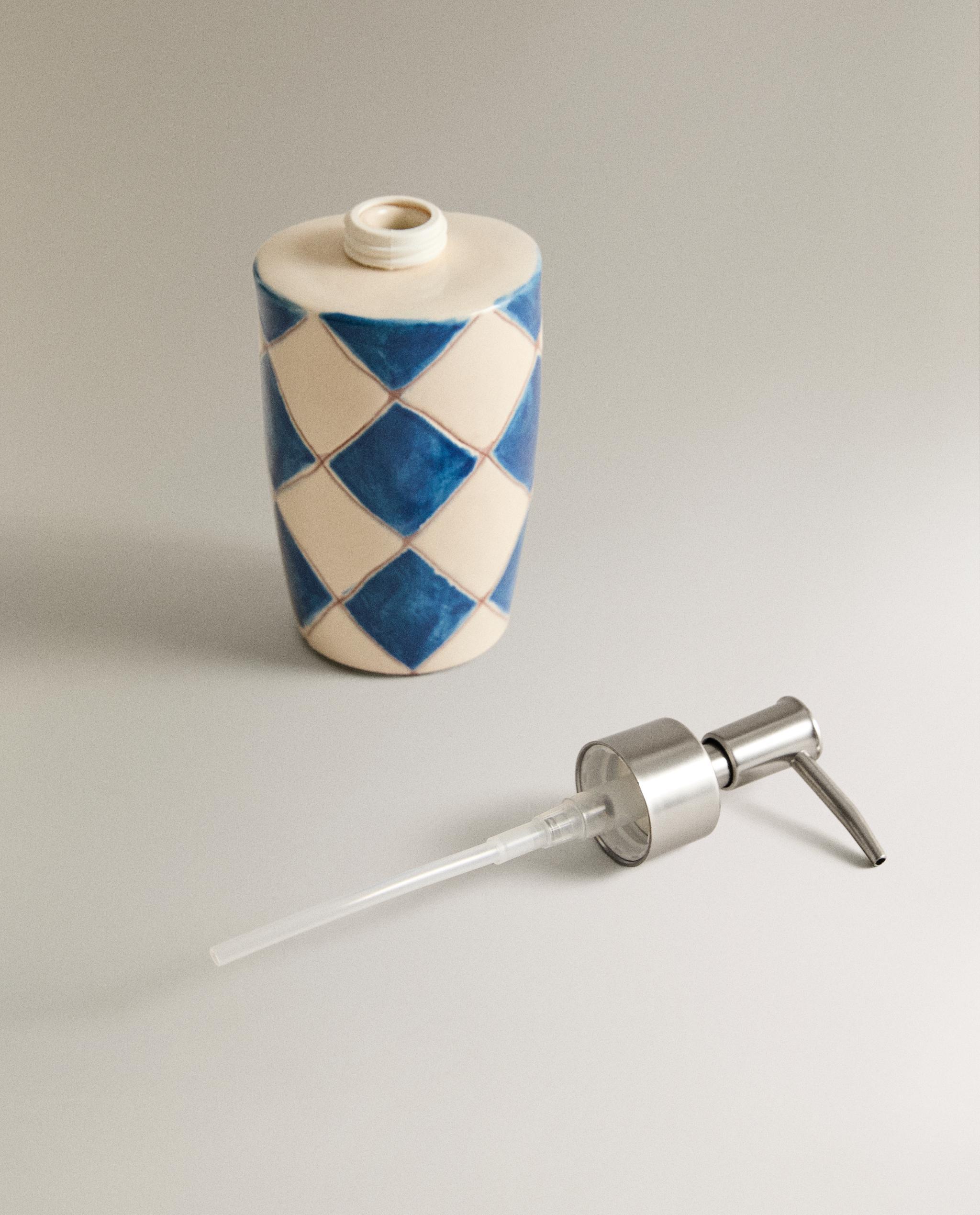 BLUE DIAMOND CERAMIC SOAP DISPENSER product thumbnail 3
