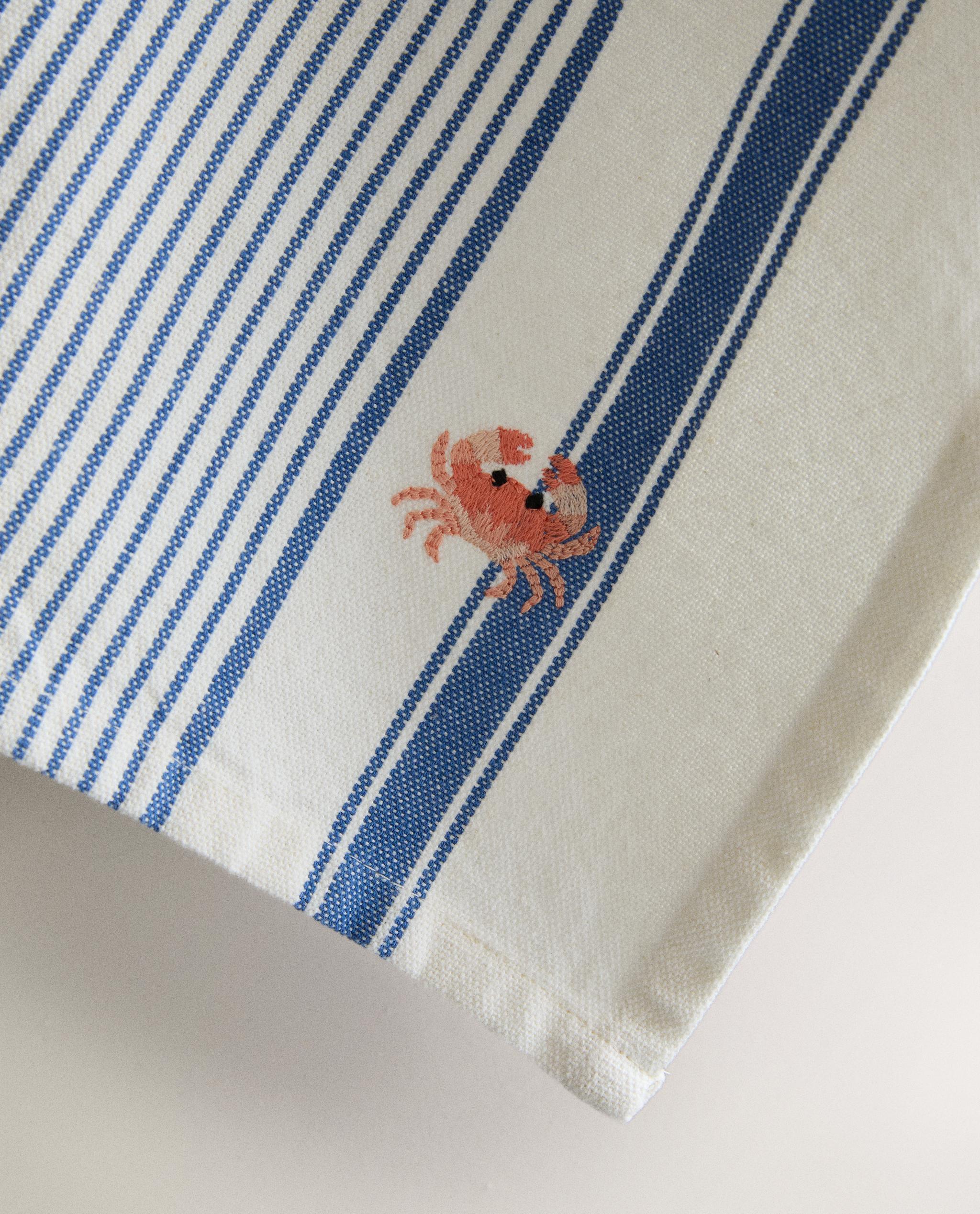 STRIPED CRAB TEA TOWEL product thumbnail 3