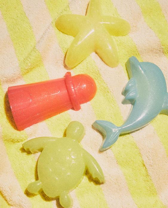 PACK FORMINE SPIAGGIA BAMBINI GLITTER (PACK DA 4)