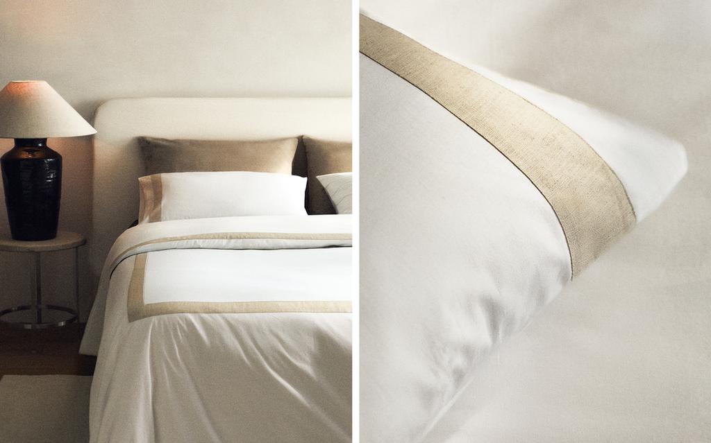 COTTON DUVET COVER WITH BORDER