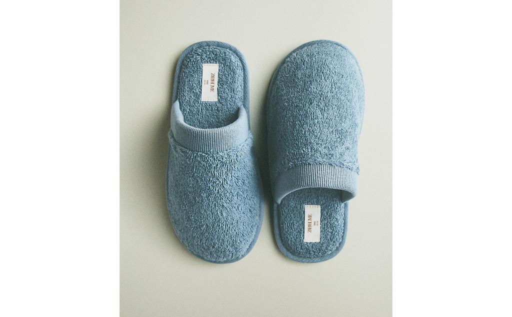 KIDS' TERRY BATHROOM MULE SLIPPERS KIDS' TERRY BATHROOM MULE SLIPPERS