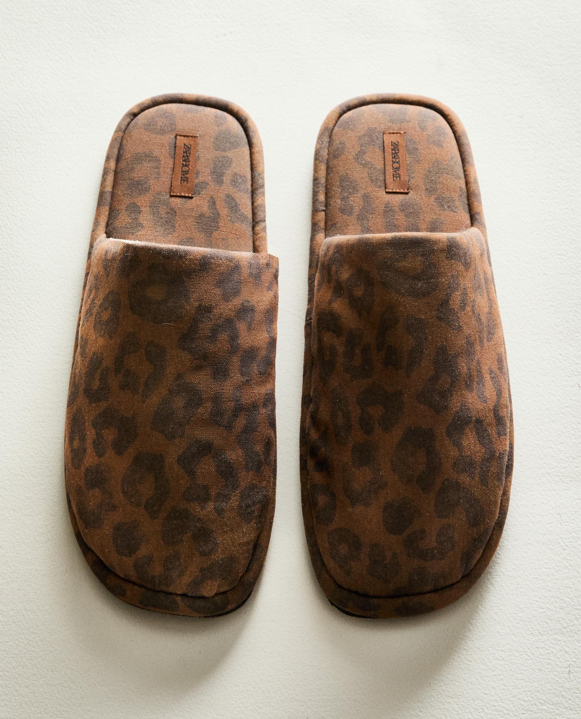 ANIMAL PRINT MULE SLIPPERS | Zara Home United States of America