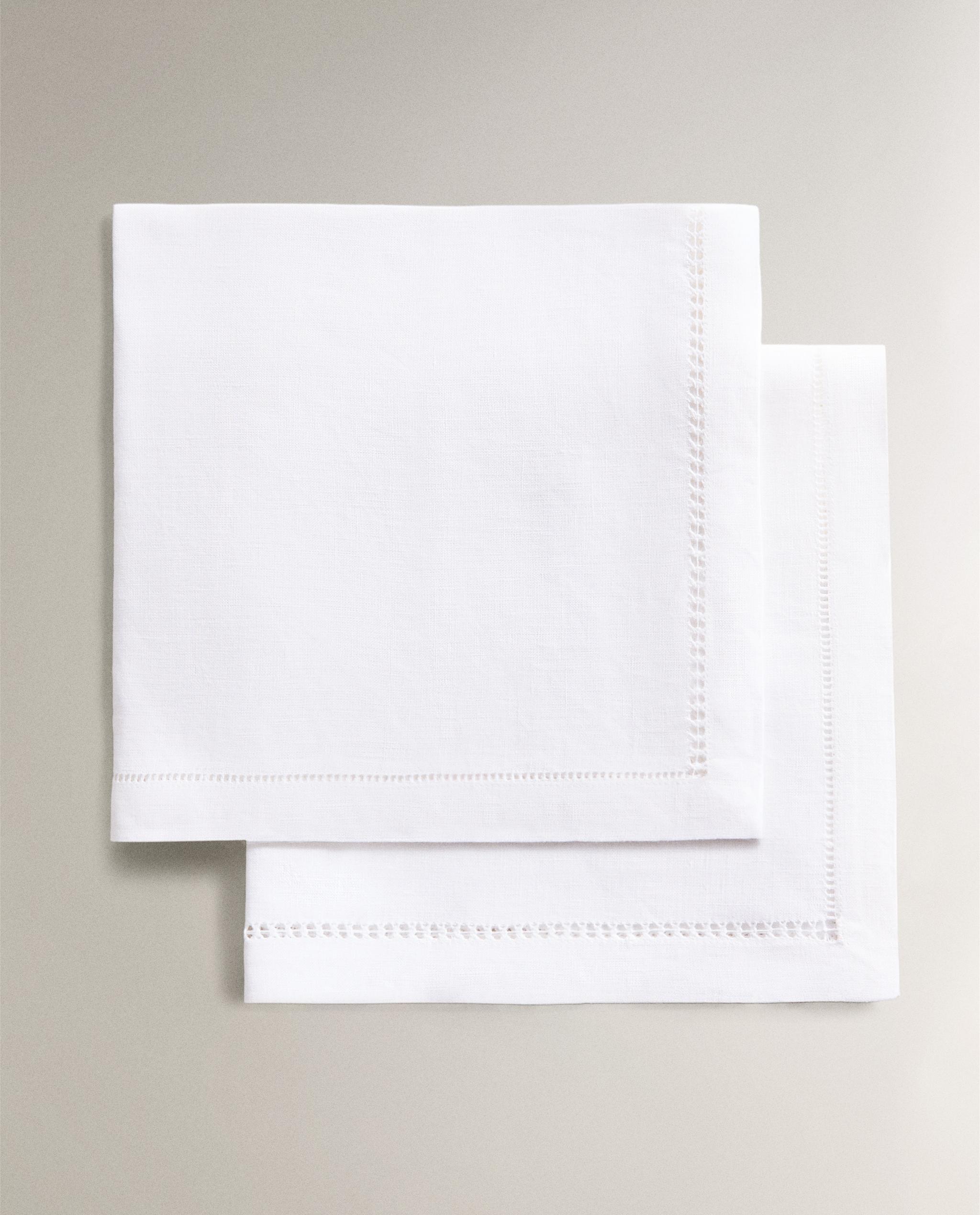 ドロンワーク刺繍入りテーブルナプキン (2枚セット) | Zara Home 日本