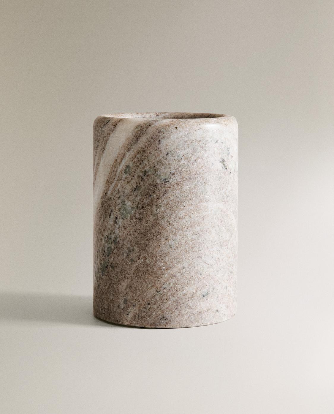 ZARA HOME 遥か グレー マーブル バスボウル