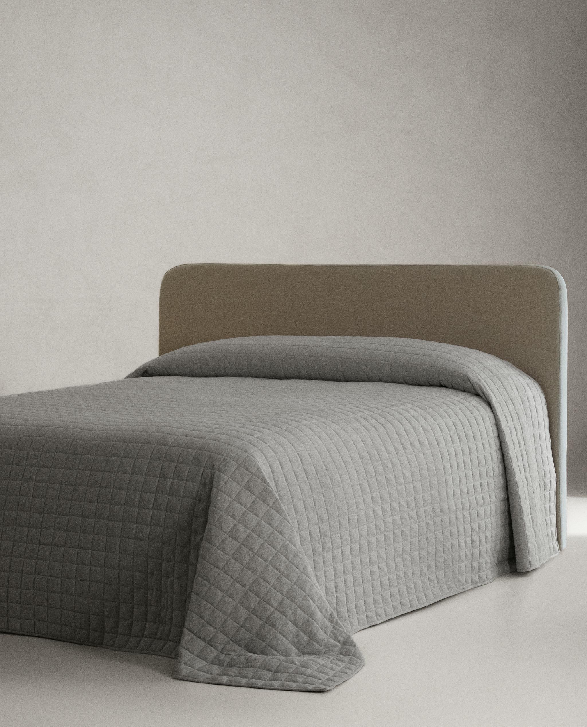 メランジグレー ジャージー ベッドカバー | Zara Home 日本/Japan