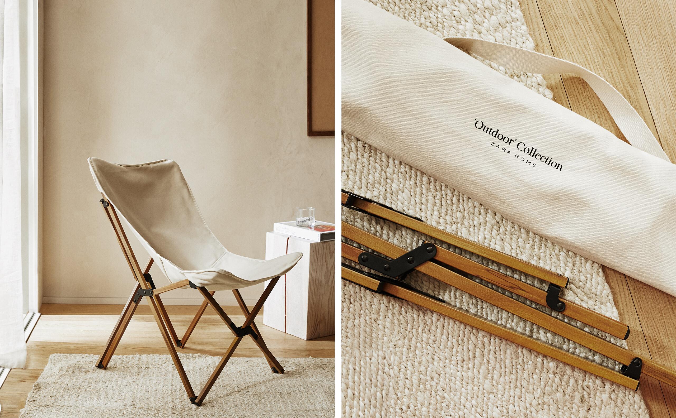 ZARA  フォールディング アルミ＆キャンバス チェア フォールディング アルミ＆キャンバス チェア | Zara Home 日本