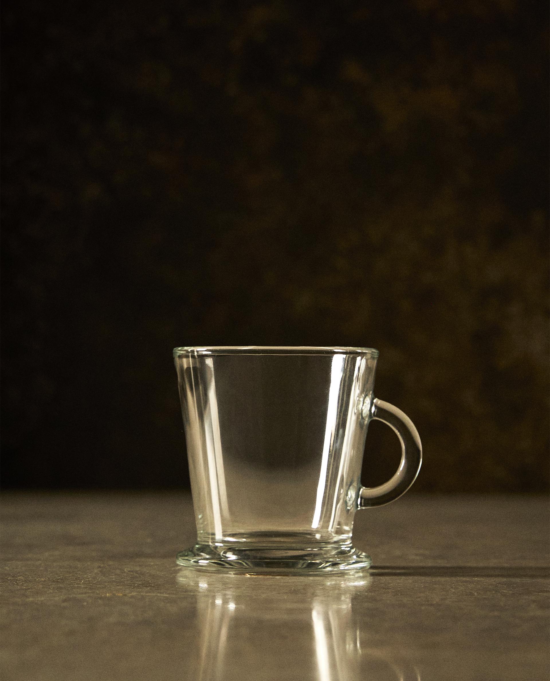 CAPPUCCINO-TASSE AUS TRANSPARENTEM GLAS