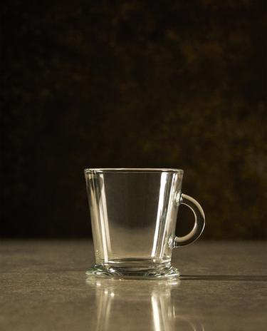 TAZA CAPPUCCINO VIDRIO TRANSPARENTE