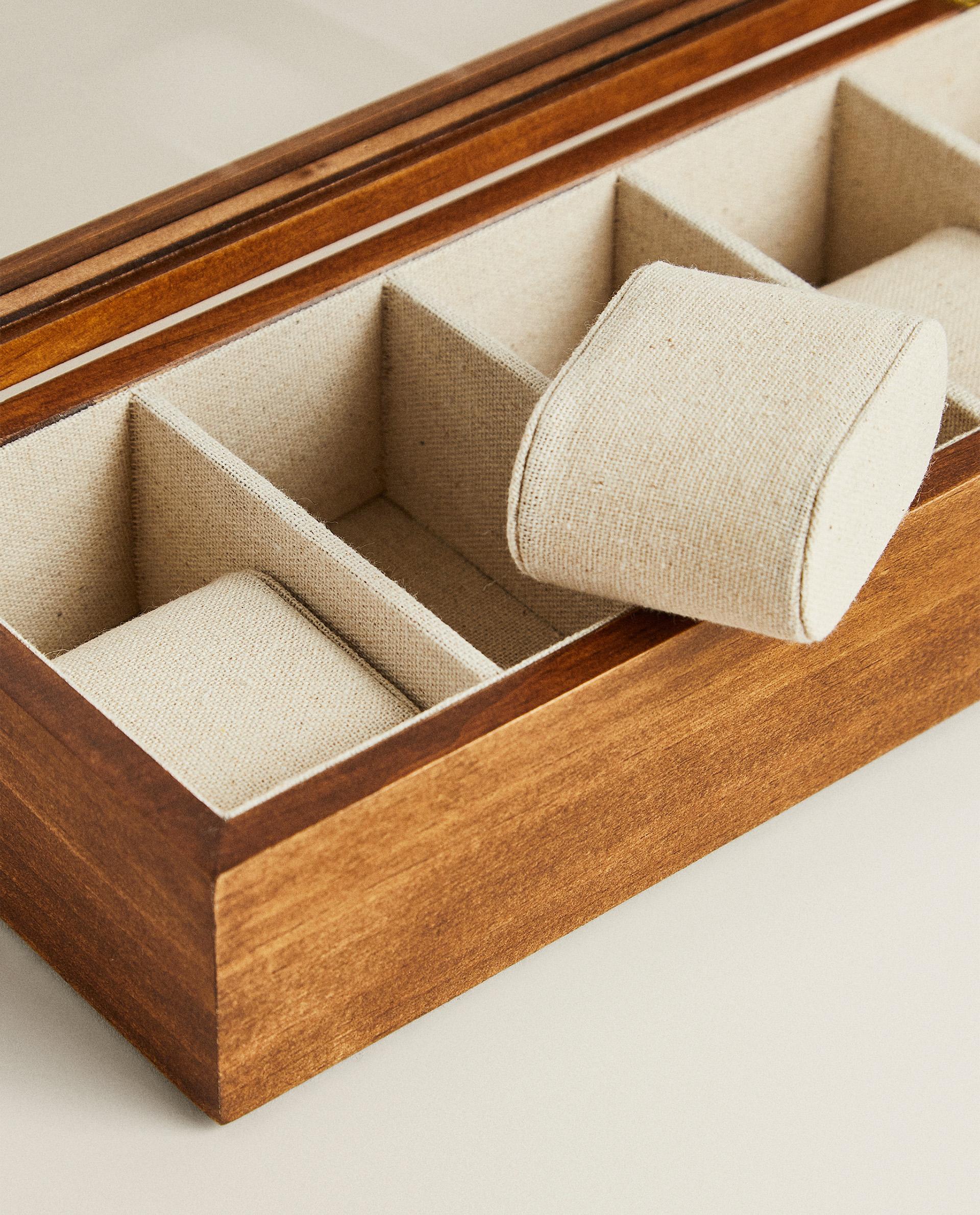 WOODEN AND LINEN WATCH BOX product thumbnail 9
