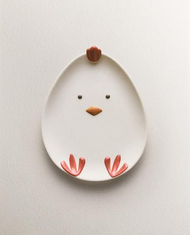PRATO INFANTIL PORCELANA GALINHA