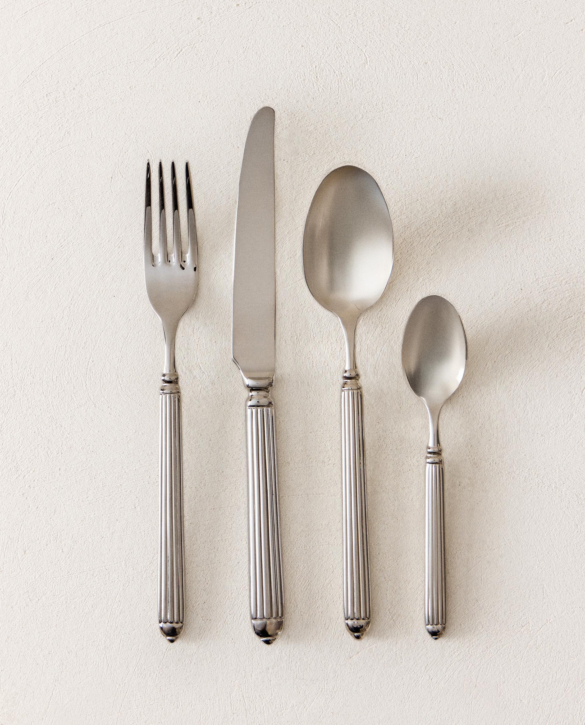 4-PIECE GROOVED STEEL CUTLERY SET product thumbnail 7