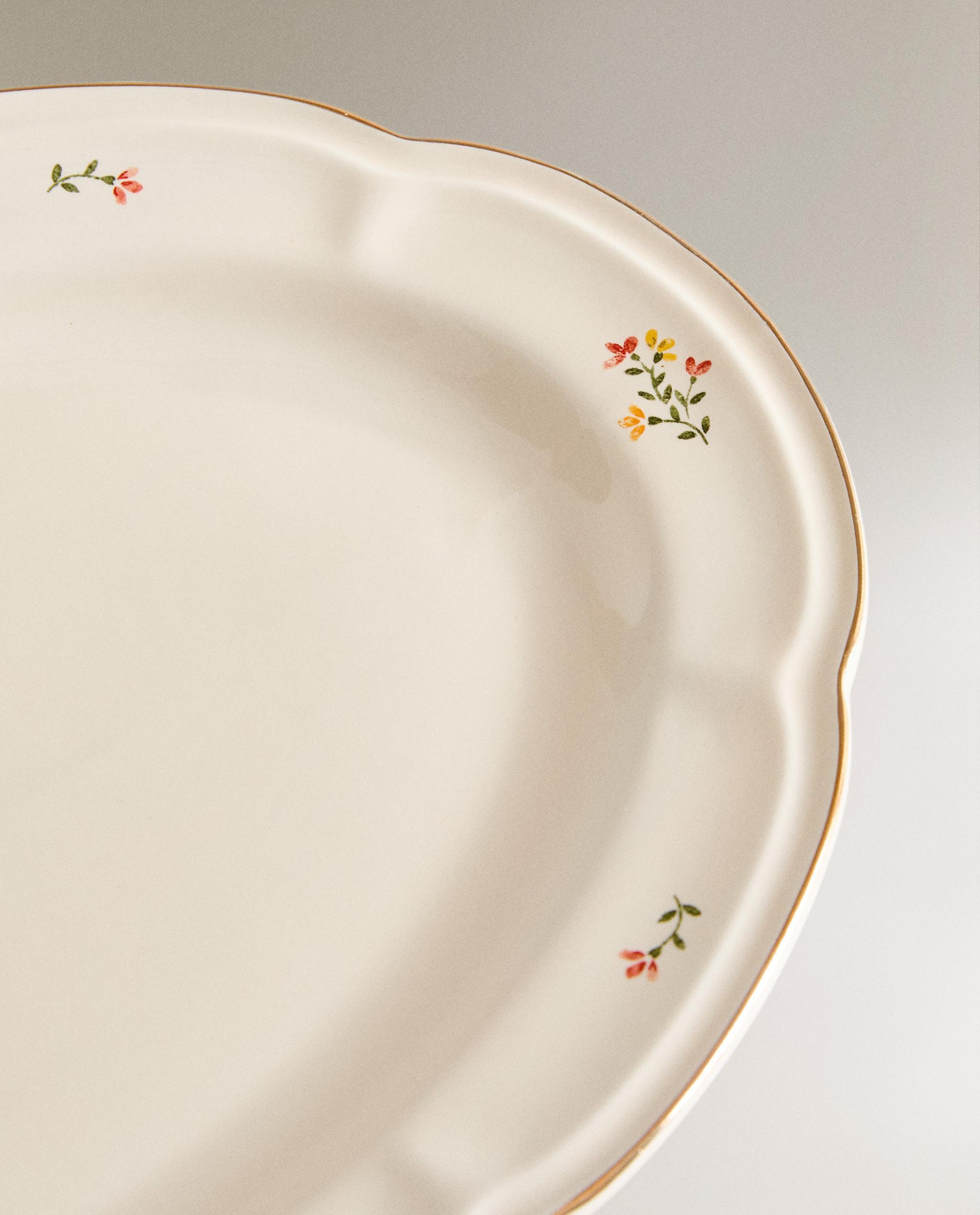 FLORAL PORCELAIN SERVING DISH product thumbnail 6