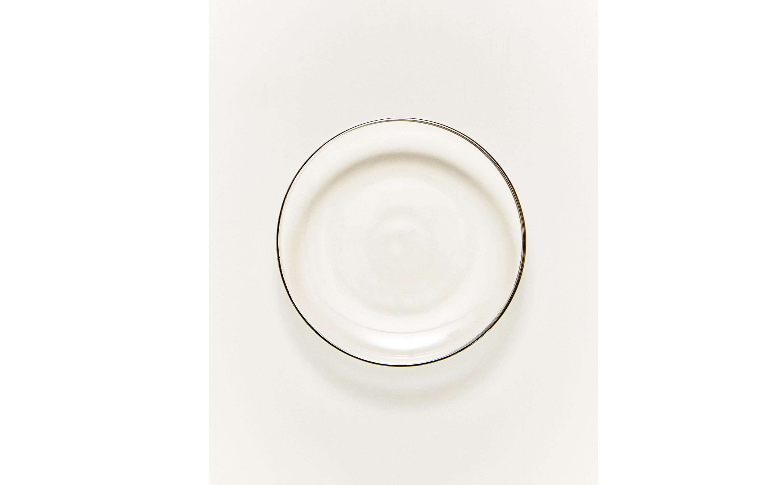 BOROSILICATE GLASS SIDE PLATE WITH RIM product thumbnail 8