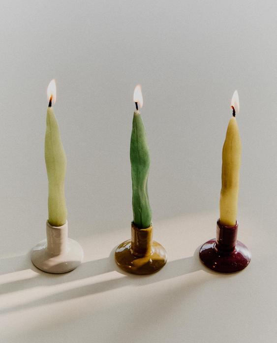 KOMPLET KERAMIČNIH SVEČNIKOV (KOMPLET 3)