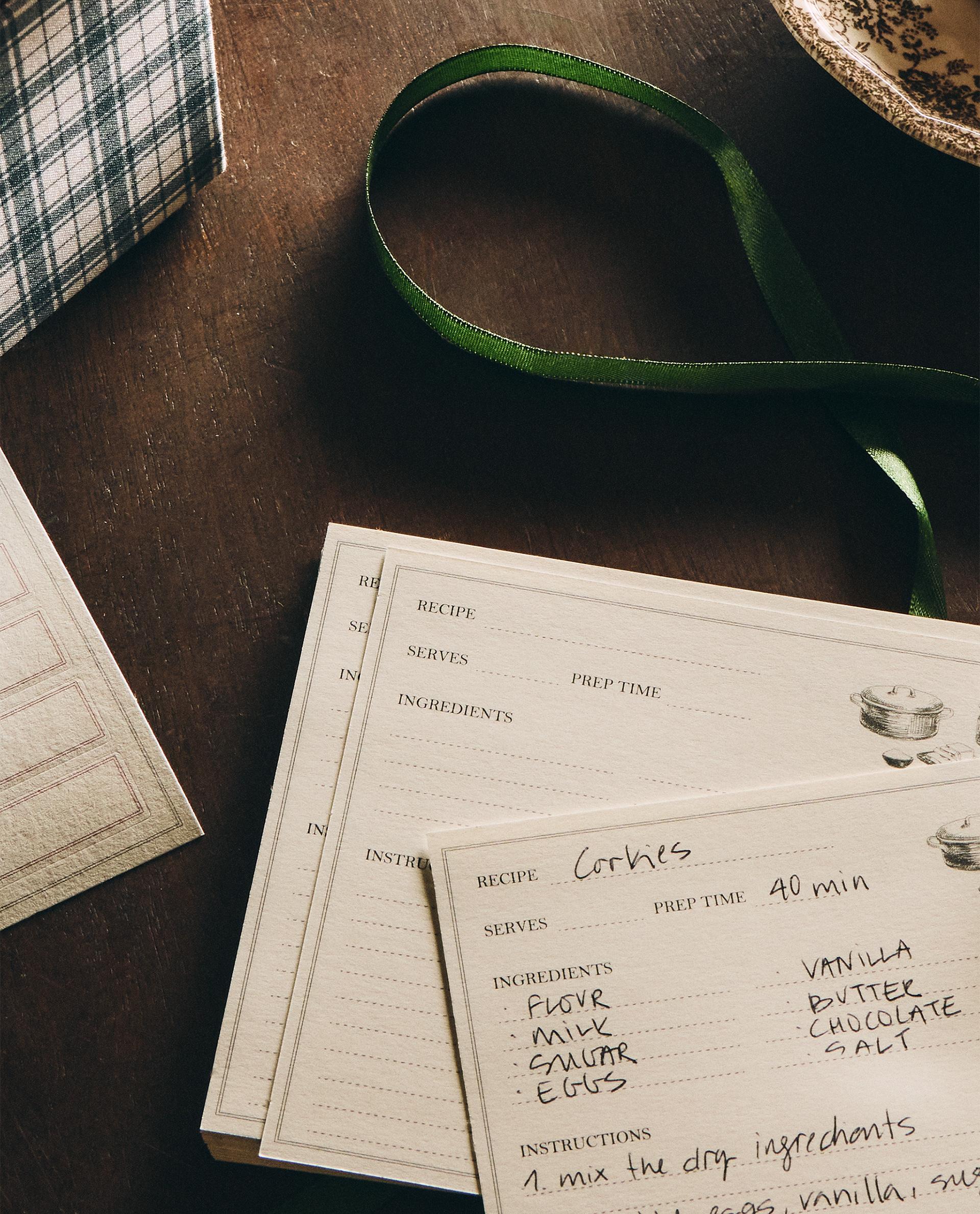 クリスマス レシピカード ボックス | Zara Home 日本/Japan