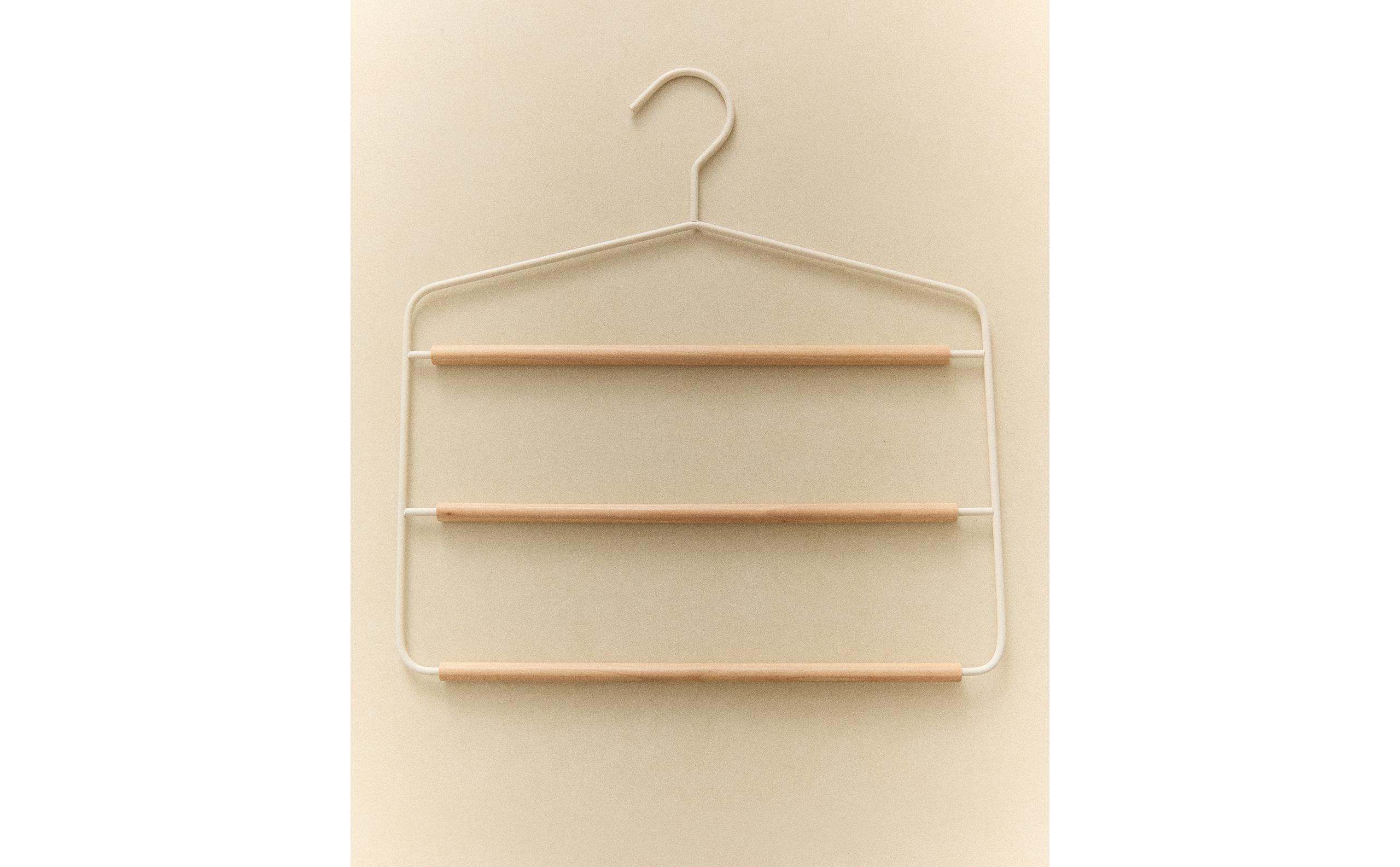 PERCHA METAL Y MADERA CARO 3 PANTALON