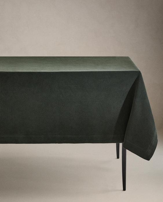 TOALHA DE MESA DE LINHO PESADO COLORIDO