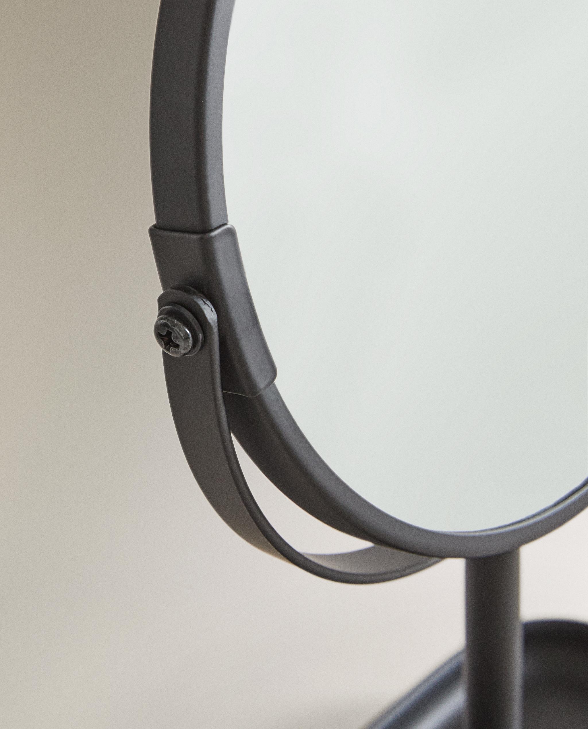 BLACK RESIN VANITY MIRROR product thumbnail 8