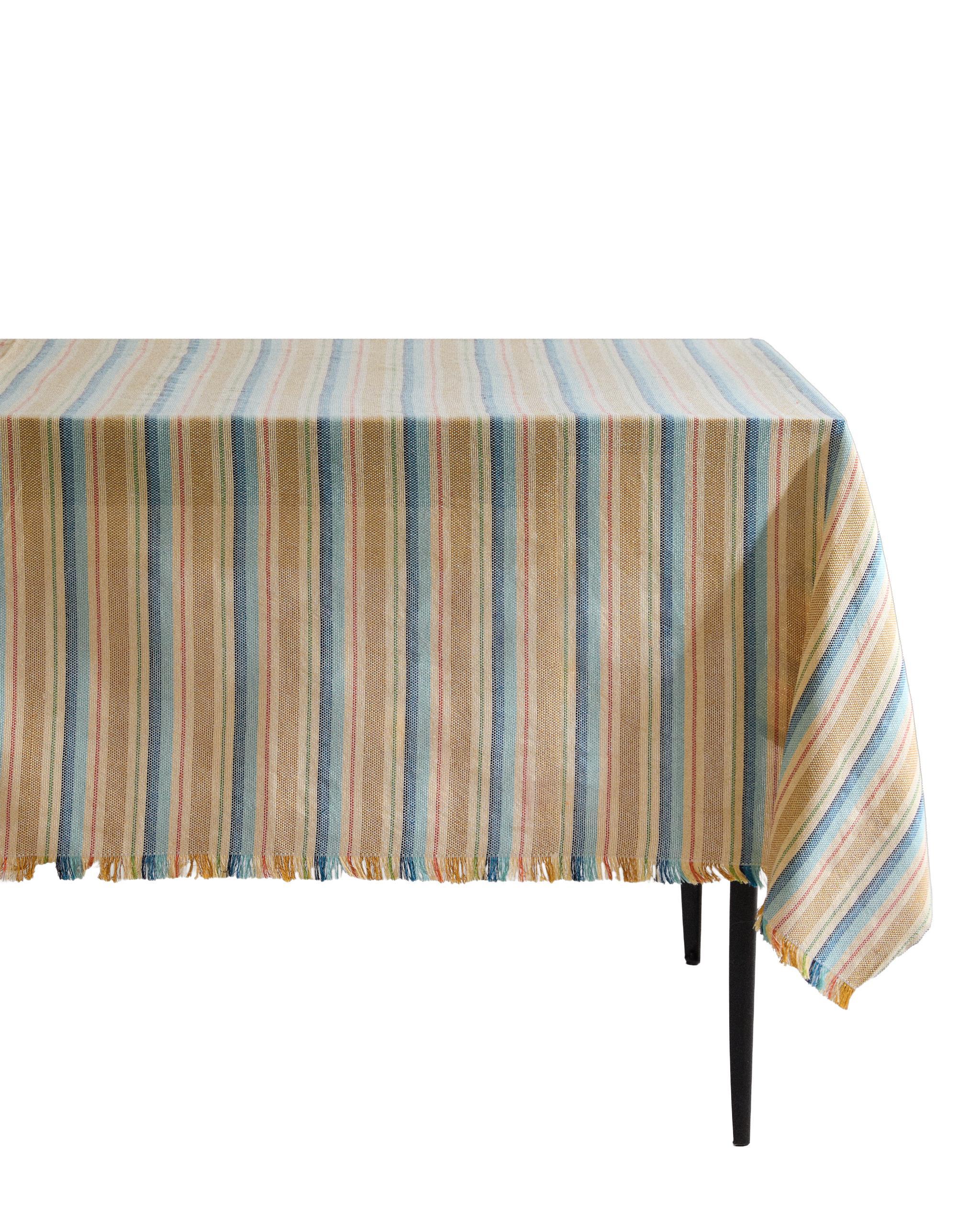 DYED THREAD STRIPED TABLECLOTH product thumbnail 4
