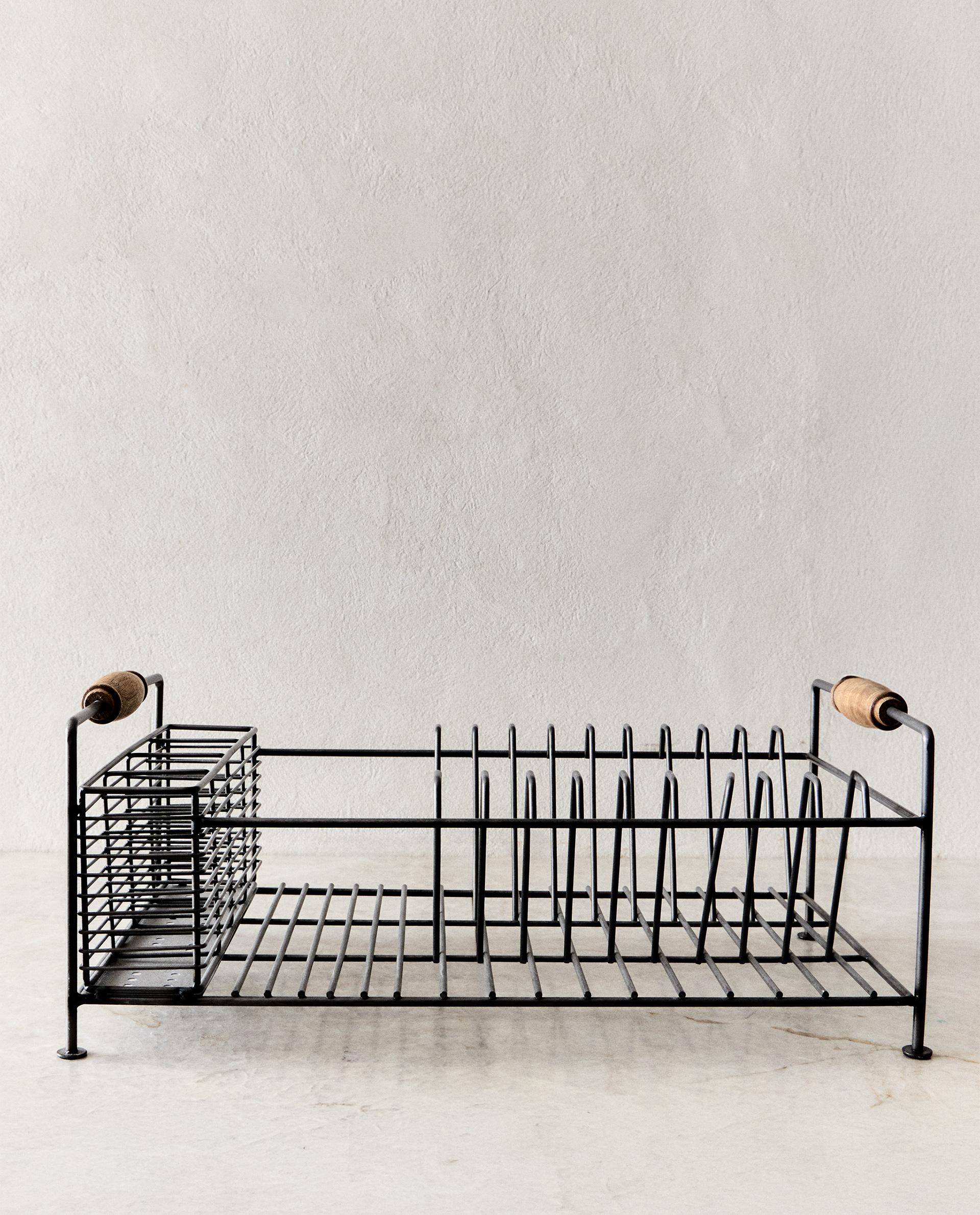 メタル＆アカシアウッドの水切りラック | Zara Home 日本/Japan