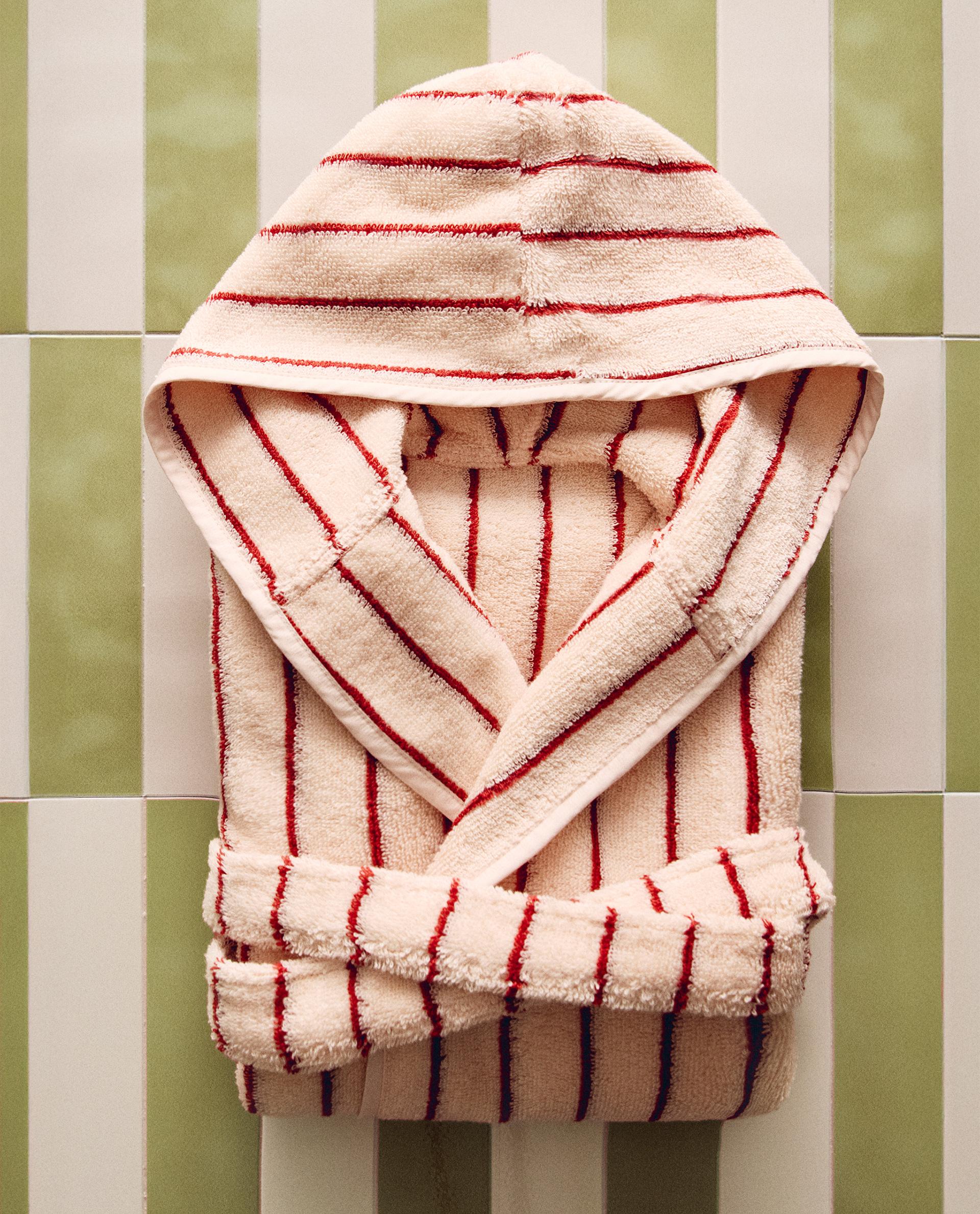 CHILDREN'S STRIPED BATHROBE