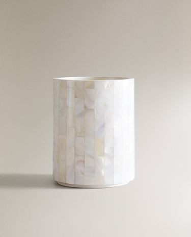 MOTHER-OF-PEARL TOOTHBRUSH HOLDER