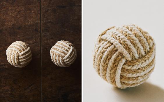 LOT DE BOUTONS MEUBLE NŒUD (LOT DE 2)
