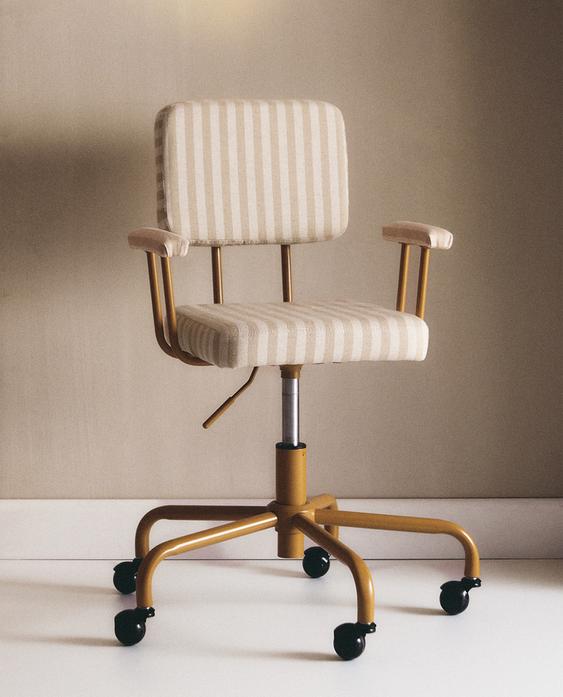 KIDS' METAL DESK CHAIR WITH WHEELS