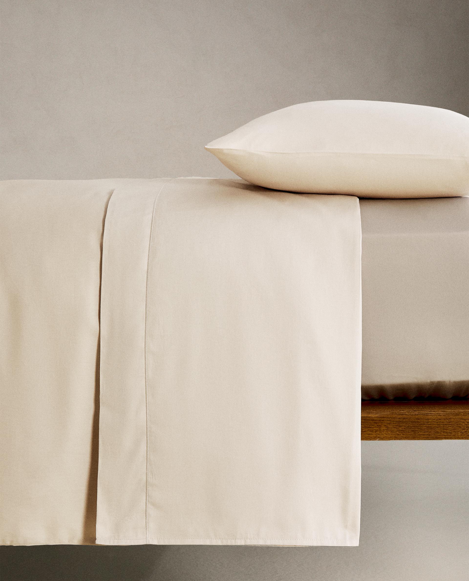 サテン ボックスシーツ | 高さ40CM（300スレッド） | Zara Home 日本/Japan