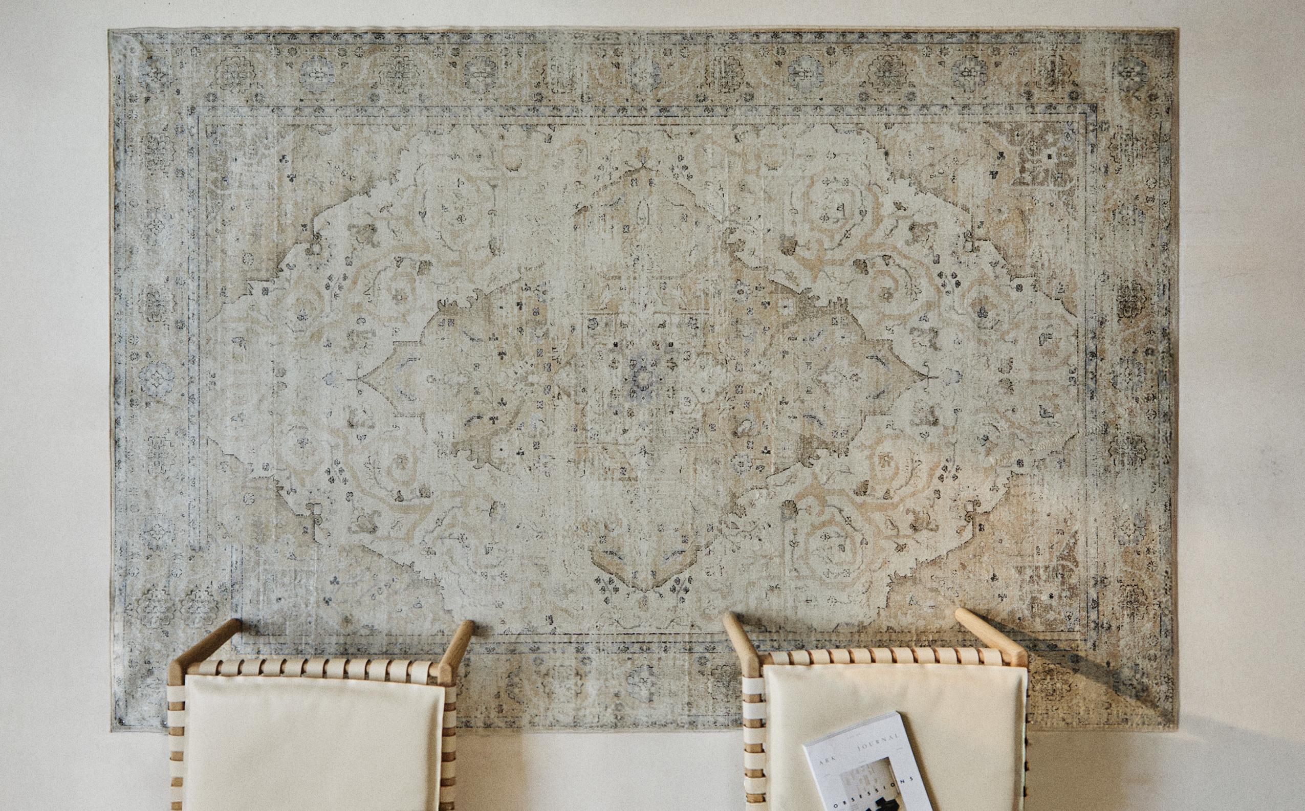 ALFOMBRA VISCOSA WHITE VINTAGE