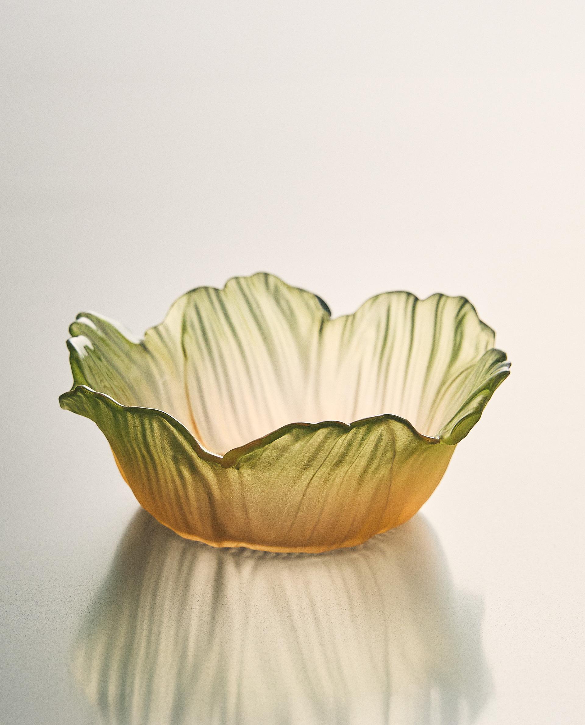 GLASS FLOWER BOWL | Zara Home United States of America