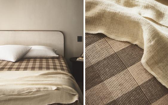 ציפה מפשתן משובצת