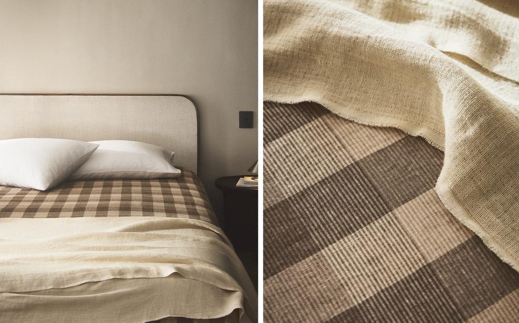 FUNDA NÓRDICA LINO CUADROS FUNDA NÓRDICA LINO CUADROS