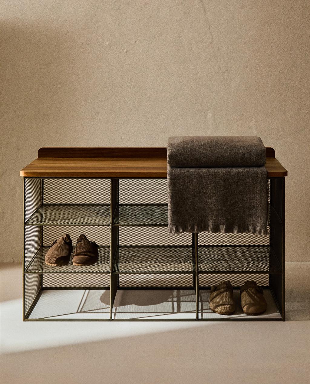 METALEN BANKJE MET HOUT METALEN BANKJE MET HOUT